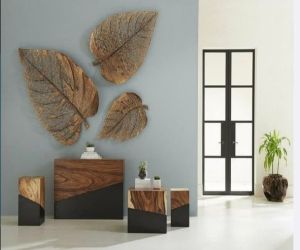 Antique Leaf Wall Sculpture