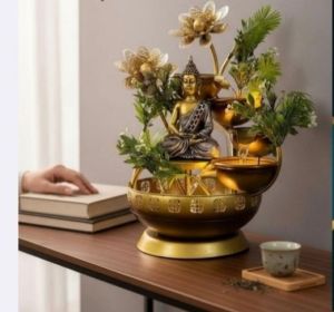 Golden Decor Buddha Water Fountain