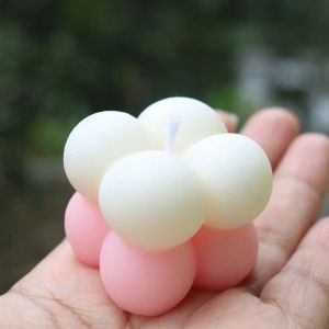 Pastel Bubble Cube Candle