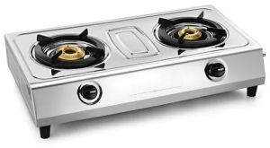 Forged Double Brass Burner Gas Stove⁬ With Heavy Cast Iron Support