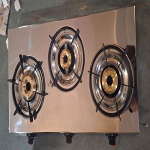 Stainless Steel Triple Burner Gas Stove