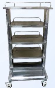 SS Laproscopy Endoscopy Equipment Trolley