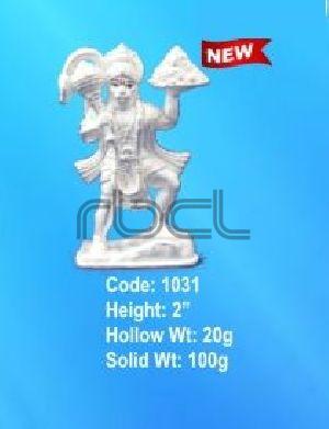 1031 Sterling Silver Hanuman Statue