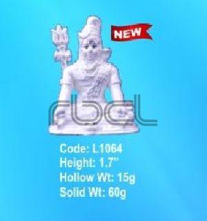 1064 Sterling Silver Shivling Statue