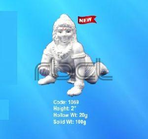1069 Sterling Silver Laddu Gopal Statue
