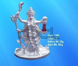 1102 Sterling Silver Maa Kali Statue