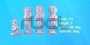 114 Sterling Silver Ram Darbar Statue