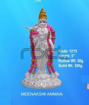 1215 Sterling Silver Meenakshi Amman Statue