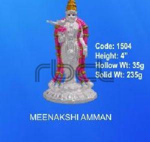 1504 Sterling Silver Meenakshi Amman Statue