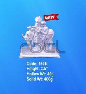 1506 Sterling Silver Radha Krishna Statue