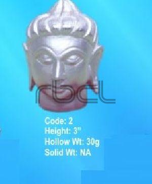 2  Sterling Silver Buddha Statue