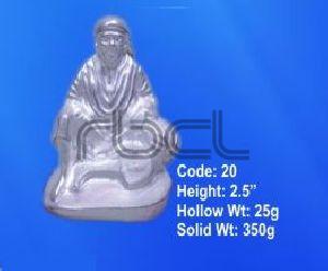 20 Sterling Silver Sai Baba Statue