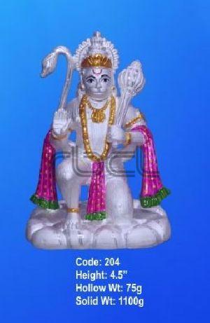 204 Sterling Silver Hanuman Statue