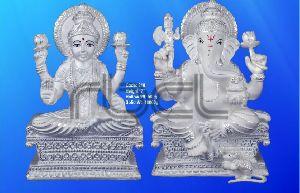 210 Sterling Silver Laxmi Ganesh Statue