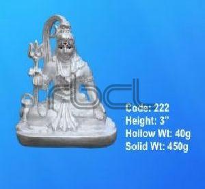 222 Sterling Silver Shivling Statue
