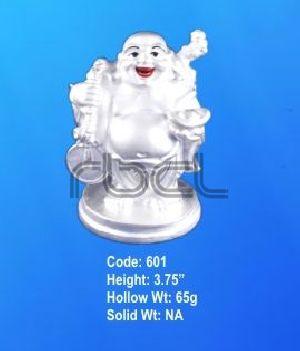 601 Sterling Silver Laughing Buddha Statue