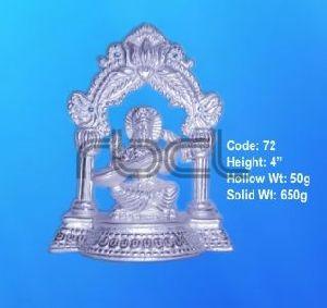 72 Sterling Silver Saraswati Statue