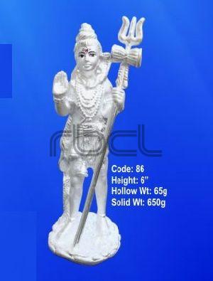 86 Sterling Silver Shivling Statue