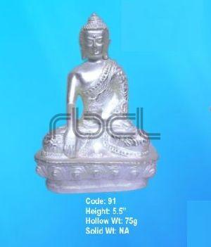 91  Sterling Silver Buddha Statue
