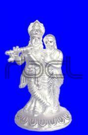 925 Silver Radha Krishna Statue