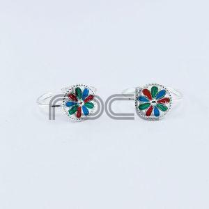 Enamel Multicolor Toe Ring