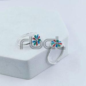 Enamel Multicolor Toe Ring