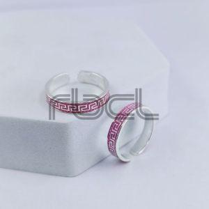 Enamel Red Toe Ring