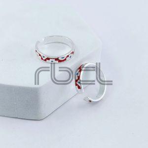 Enamel Royal Toe Ring