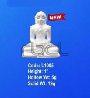L1005 Sterling Silver Mahavir Ji Statue