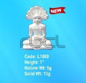 L1009 Sterling Silver Mahavir Ji Statue