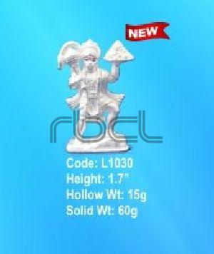 L1030 Sterling Silver Hanuman Statue