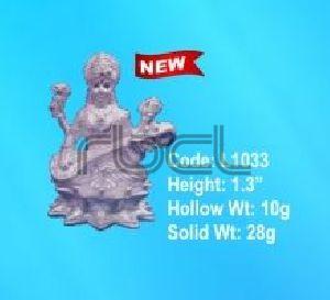 L1033 Sterling Silver Saraswati Statue