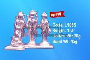L1055 Sterling Silver Ram Darbar Statue