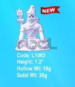 L1063 Sterling Silver Shivling Statue