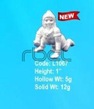 L1067 Sterling Silver Laddu Gopal Statue