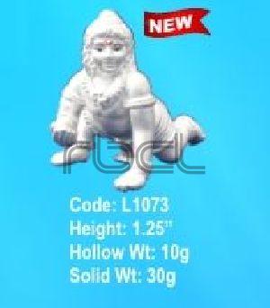 L1073 Sterling Silver Laddu Gopal Statue