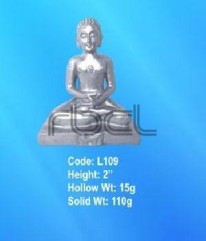 L109 Sterling Silver Mahavir Ji Statue