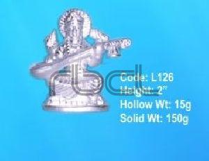 L126 Sterling Silver Saraswati Statue