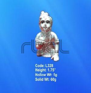 L328 Sterling Silver Laddu Gopal Statue