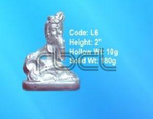 L6 Sterling Silver Makhan Chor Statue