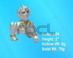 L64 Sterling Silver Laddu Gopal Statue