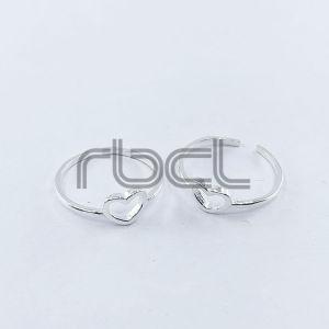 Plain Heart Toe Ring