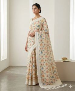 Banarasi Linen Silk Saree