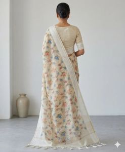 Banarasi Linen Silk Saree