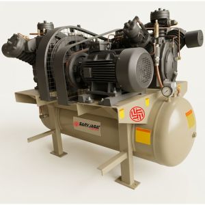 40 HP Duplex Reciprocating Piston Air Compressor