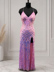 Strap Sequin Prom Dress