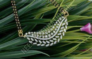 18K Gold Diamond Mangalsutra