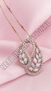 Daily Wear Diamond Pendant Chain