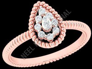 Designer Rose Gold Diamond Ring