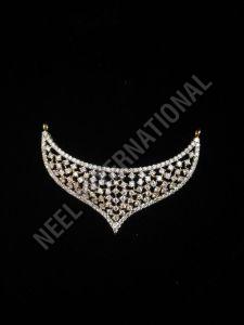 Ethnic Gold Diamond Bridal Pendant